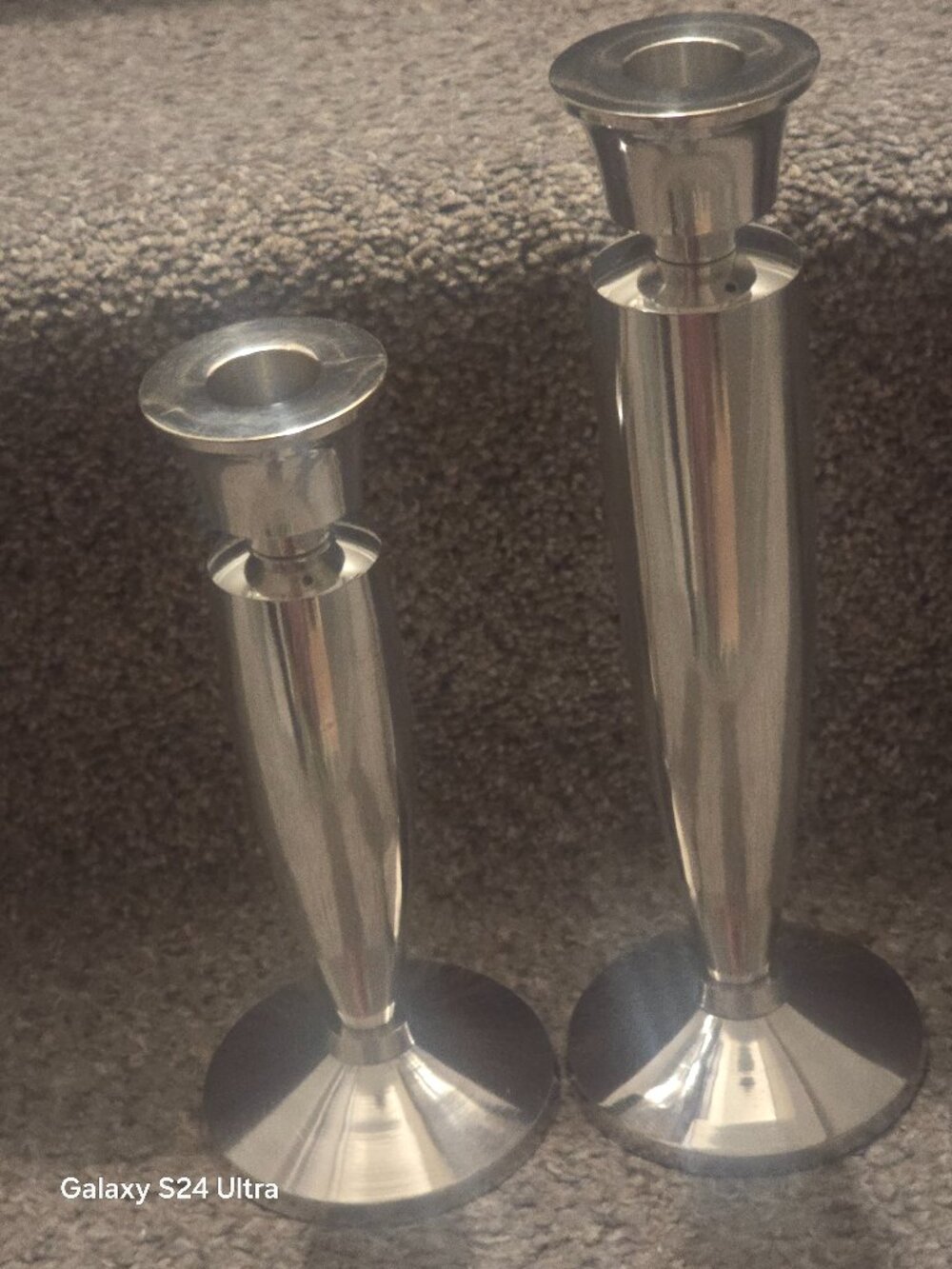 Vintage Pottery Barn Silverplate Candlestick holder.